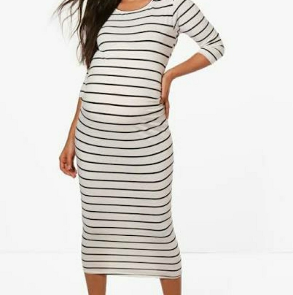 Striped Maternity Dress